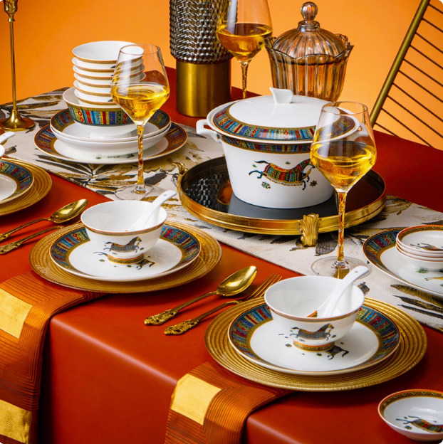 Equatorial jungle Bone China Coffee Drinkware Set European Afternoon Tea Cup And Saucer set Home Wedding 250710