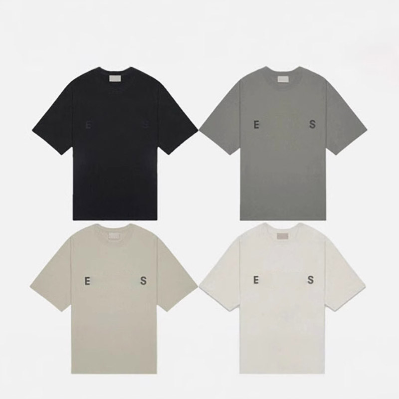 Designer Men's T Shirt Silicone Letter High Quality Cotton Tops Vintage Hip Hop Loose Shorts Sleeve Oversized T Shirts Men Women