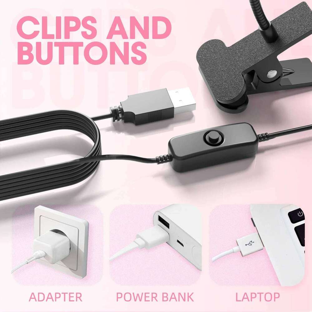 Dryer Light UV Nail lamp 395nm Wavelength Clip-on Desk Mini USB For Gel Nails ongle Manicure Salon Tools X250710