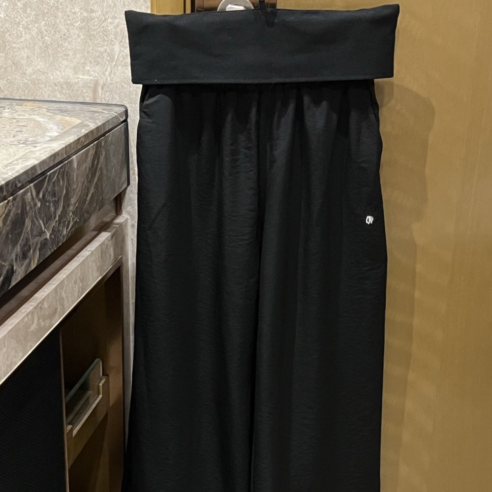 Wide Leg Pant Women 4 Color Embroidery Sun Protective Casual Style Cargo Pants Light Weight Trousers Z260314