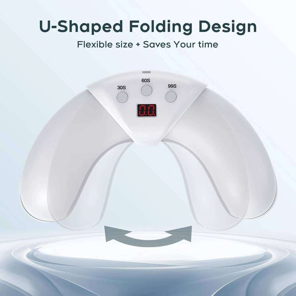 UV LED Art Lamp,Nail Fungus Cleaning, Foldable Nail Quick Dryer,3 Timers for Home and Salon Professional Curing Lamp X250710
