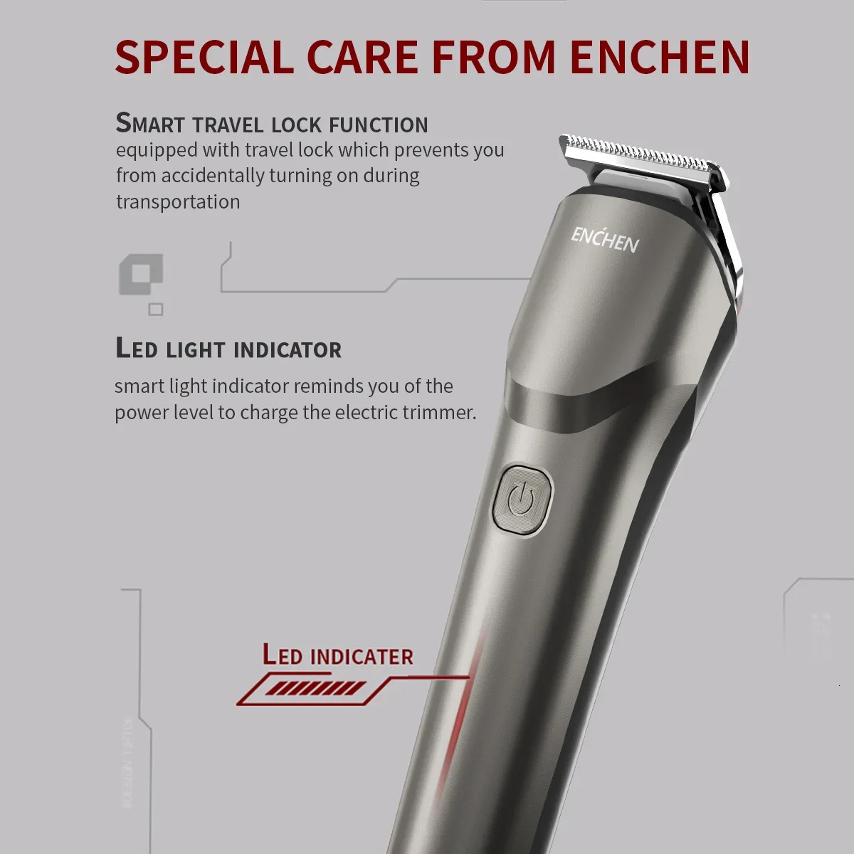 ENCHEN Hair Clipper Professional Trimmer Cutting Machine Multifunctional Body Beard Shaver for Men Beardo 2 250709 C260312