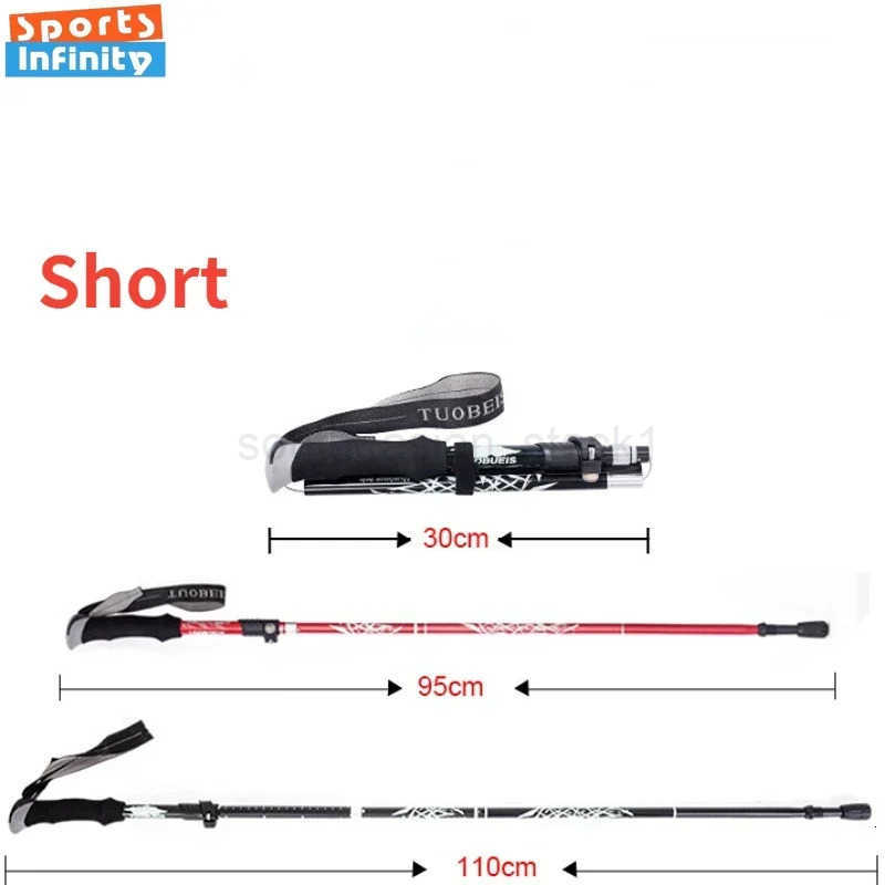 Foldable Trekking Polished Climbing Hiking Stick Telescopic Walking Stick Crutches Walking Cane Outdoor Equipment Self Defense Stick Z250710