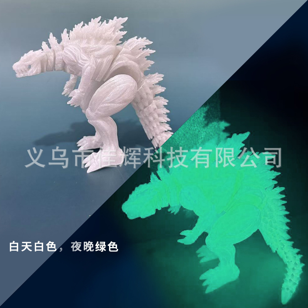 3D Printed Godzilla Muscle Dinosaur Action Figure Toy Model T-Rex Full Body Movable Childrens Gift 250710