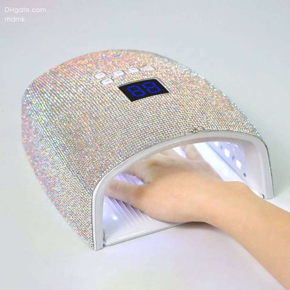 Pro Cordless LED Lampada per Unghie 7800mAh Rechargeable UV light for Nail 66W Gel Polish Curling Lamp with Dias X250710