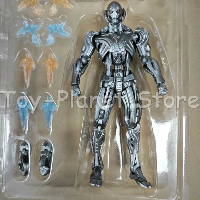 Disney 16cm Ultron Action Figures Kaiyodo Amazing Yamaguchi Avengers Anime Collection Ko Model Customized Gift Toys In Stock AC Factory W250710