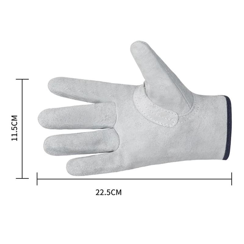Protective cowhide gloves Special thickened wear-resistant scalding gloves are used for high temperature and labor protection of welders.