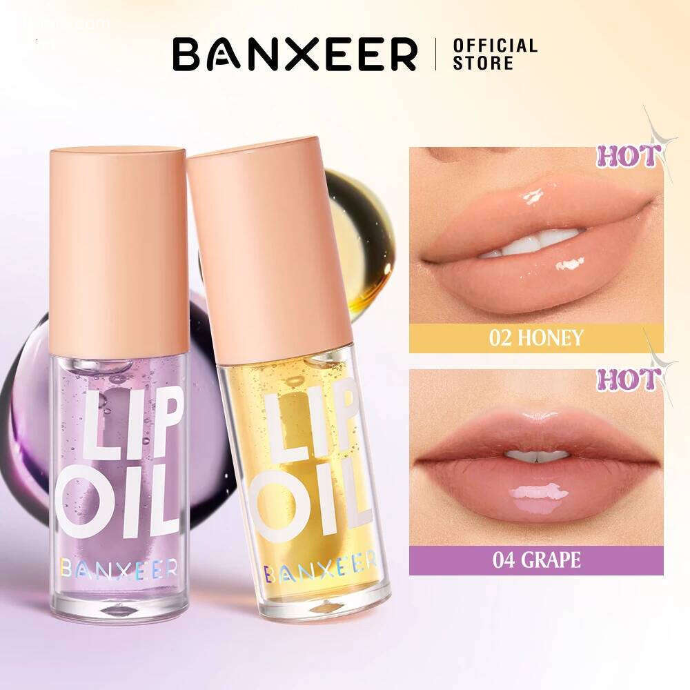 BANXEER Oil Gloss Moisturizing Fruit Flavoured Plumper Non-Sticky Long Lasting Repairing Primer Lip Balm Care Cosmetics X250710