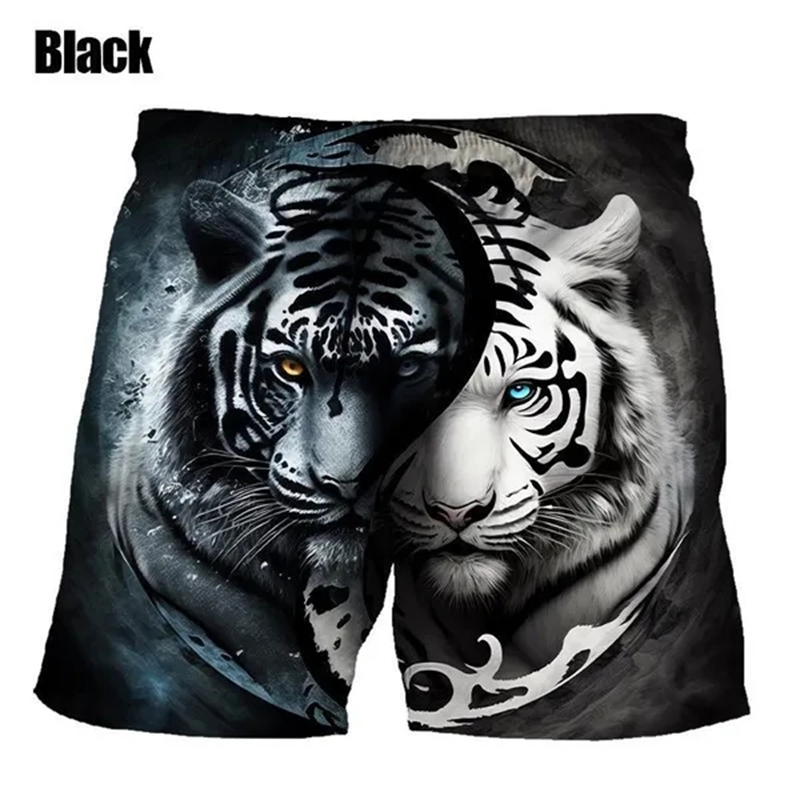 Summer Hot Sale Fashion Animal Tiger 3d Printing Cool Beach Shorts Pants Men's Women Kids Casual Swimming Trunks Homme Z260314