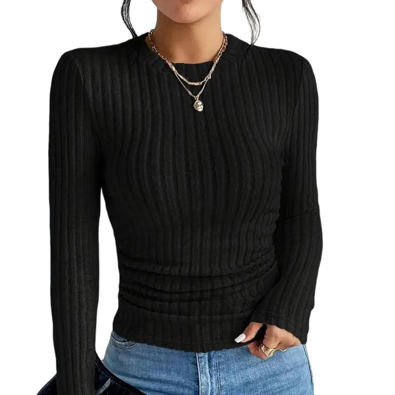 Women's Knits & Tees Cozy Autumn-Friendly Knitwear: Feminine Pullover Tops