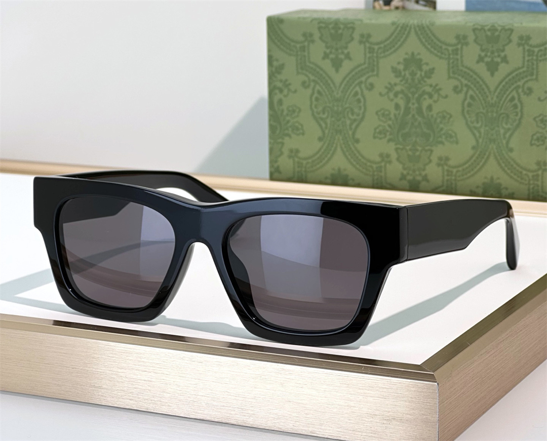 Fashion vintage designer mens sunglasses 1835s classic simple square shape oversized glasses summer avant-garde leisure style Anti-Ultraviolet come with case