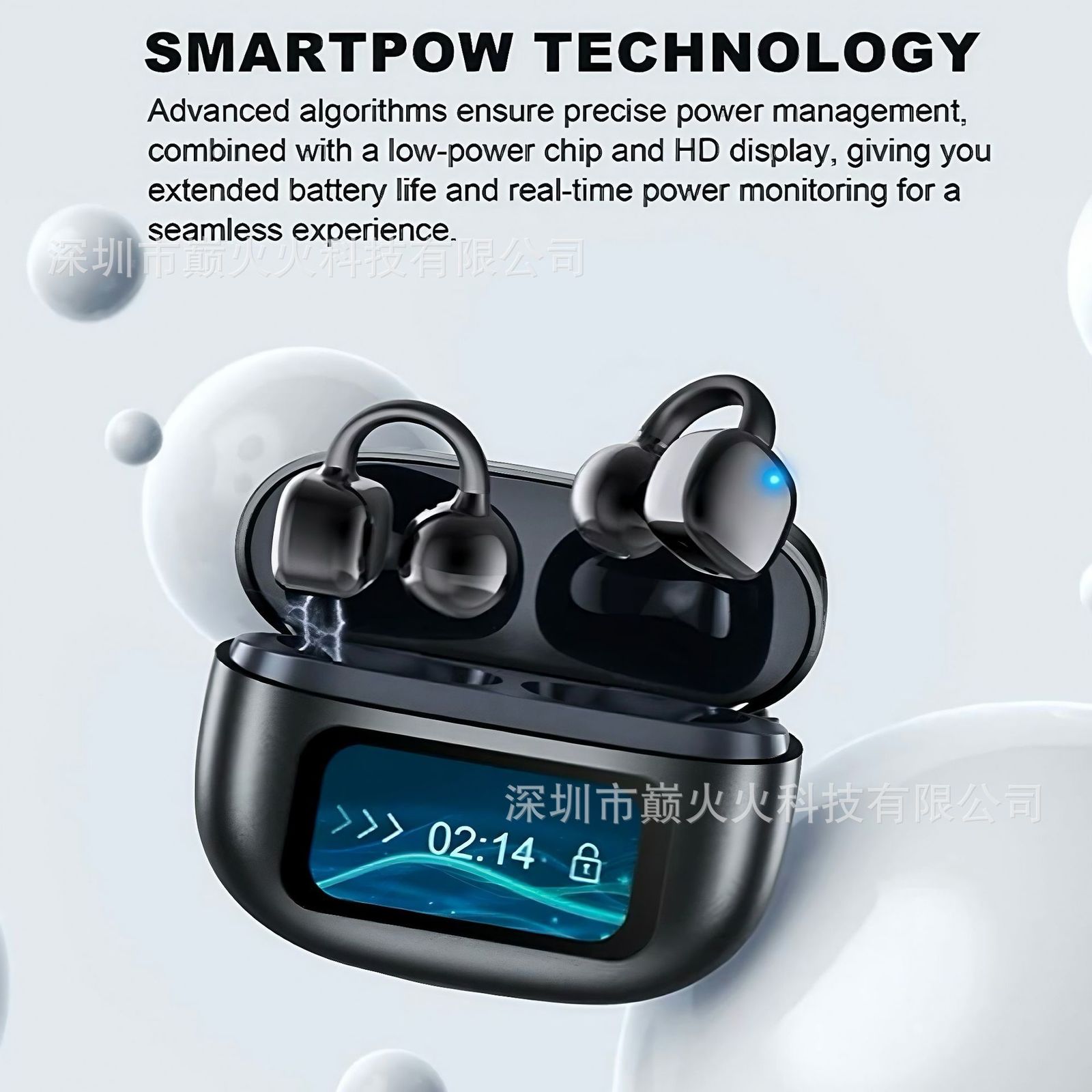 Smart Translation G08 Bluetooth Earphones OWS Clipon Ear Design Comfortable for Long Wear Multilanguage Translation Earphones 250710