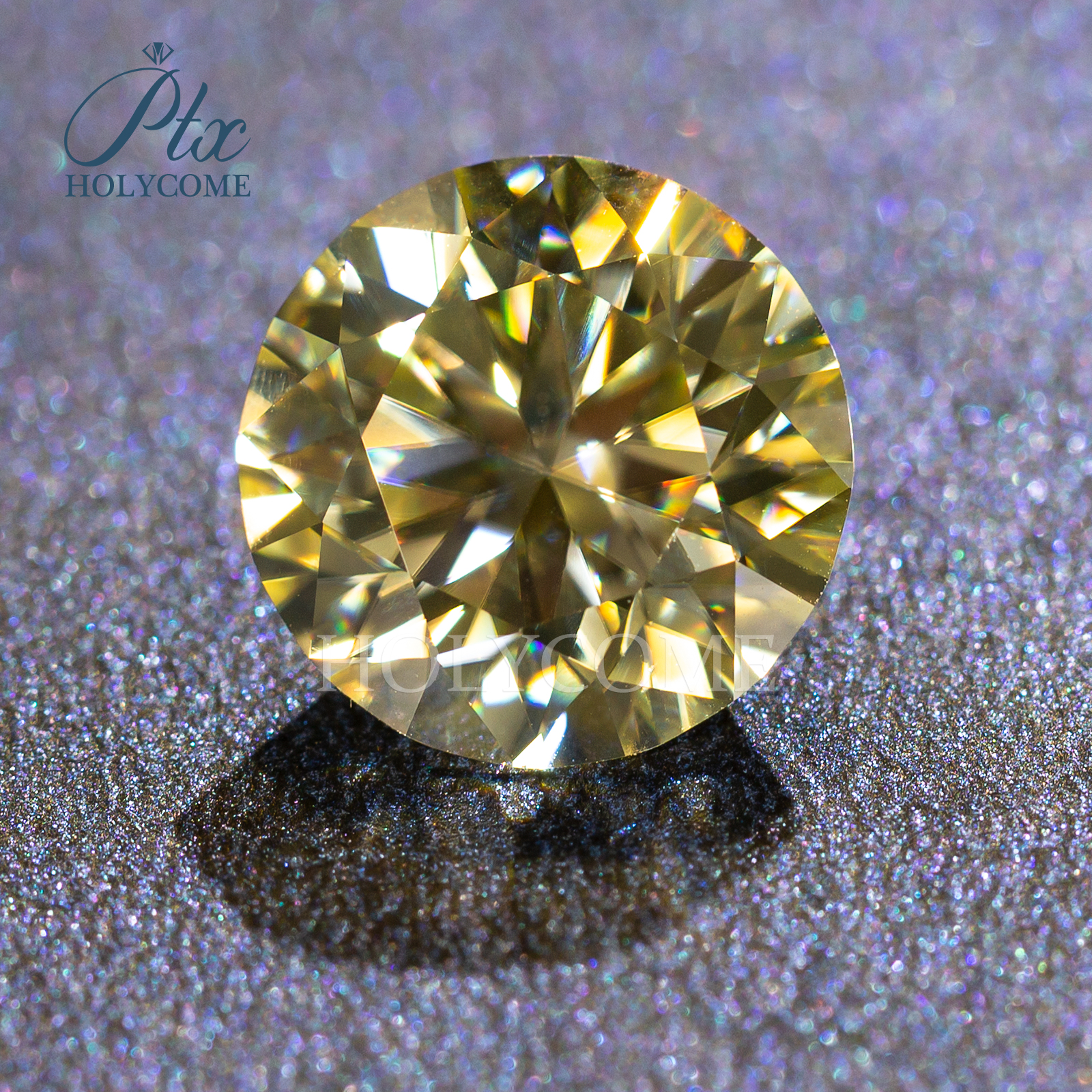 Wholesale New Primary Color Yellow Moissanite Gemstone VVS GRA Certified Yellow Colored Lab Created Moissanite Diamond Loose Stones