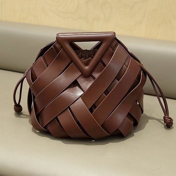 Women's Handbag Free Shipping Designer Luxury Hollow Out Vegetable Basket Women's Bag Niche Elegant High-end Fashion Inverted Triangle Handh