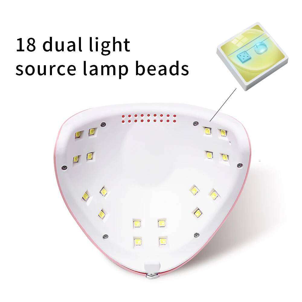 CNHIDS 54W Dryer Lamp With Automatic Sensor 18 UV LED Light For All Gels Professional Manicure Pedicure Nail Equipment X250710