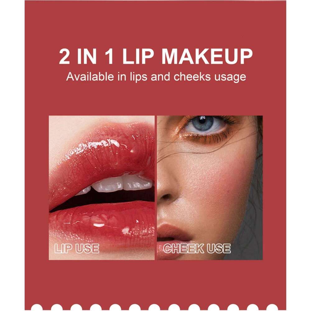 lti-use 6 Colors Gloss Cheek Tint Long Lasting Moisturizing Dye Blush Makeup Lip Stain Glossy Lipgloss Cosmetics X250710
