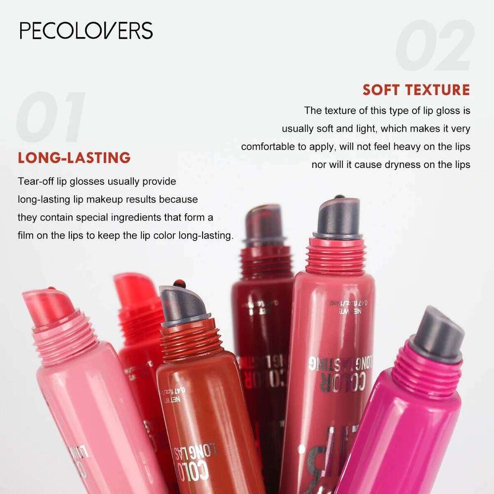 6-color Liquid Waterproof Long-lasting Peel-off Lip Gloss Non-stick Cup Moisturizing Makeup for Women X250710