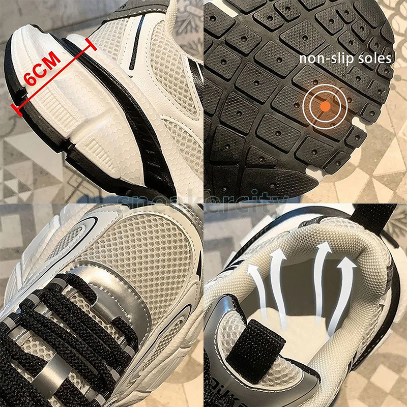 designer trainers running shoes sneakers for men women thick-sole fashion black pink mesh leather street style outdoor sports non-slip women shoes