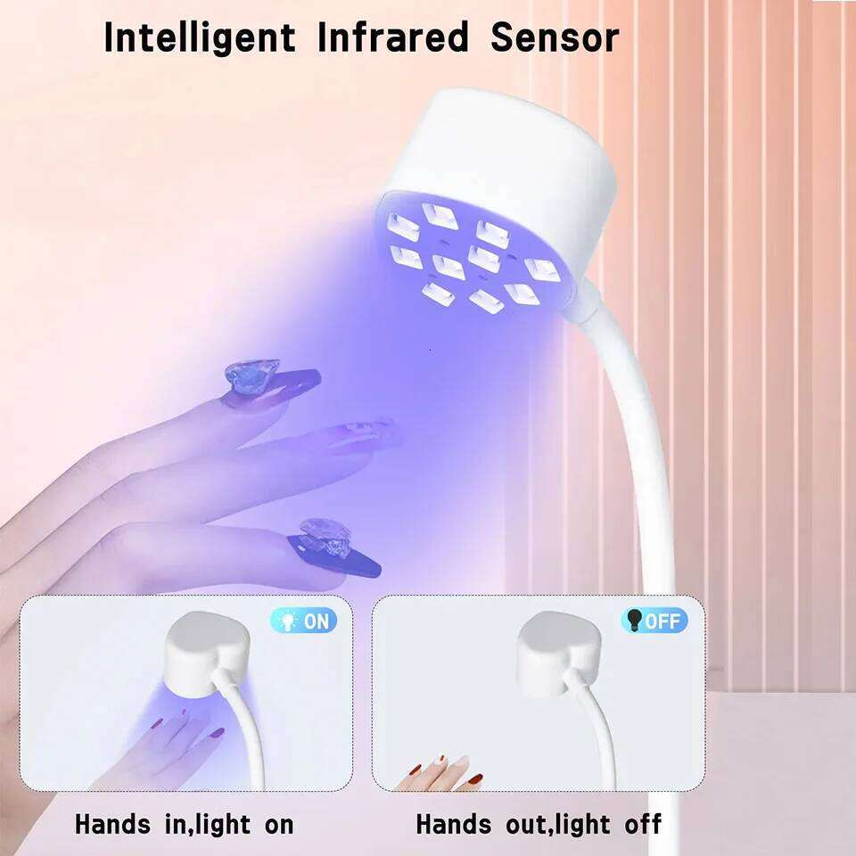 27W LED Shaped Portable Rechargeable UV Dryer White Flash Curing Light for Extension Gel Nail Lamp X250710
