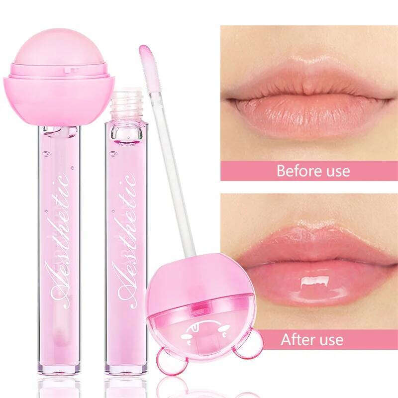 2 In 1 Cute Lolli Gloss Lasting Moisturizing Plumping Plumper Mineral Oil Nutritious Lip Enhancer Liquid Makeup X250710