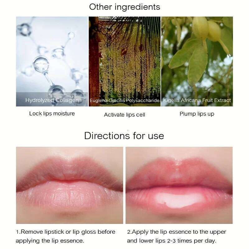 Extreme Volume Lasting Moisturizing Plumping Gloss - Nutritious Mineral Oil Forla Lip Enhancer Liquid Makeup Fuller Lips X250710