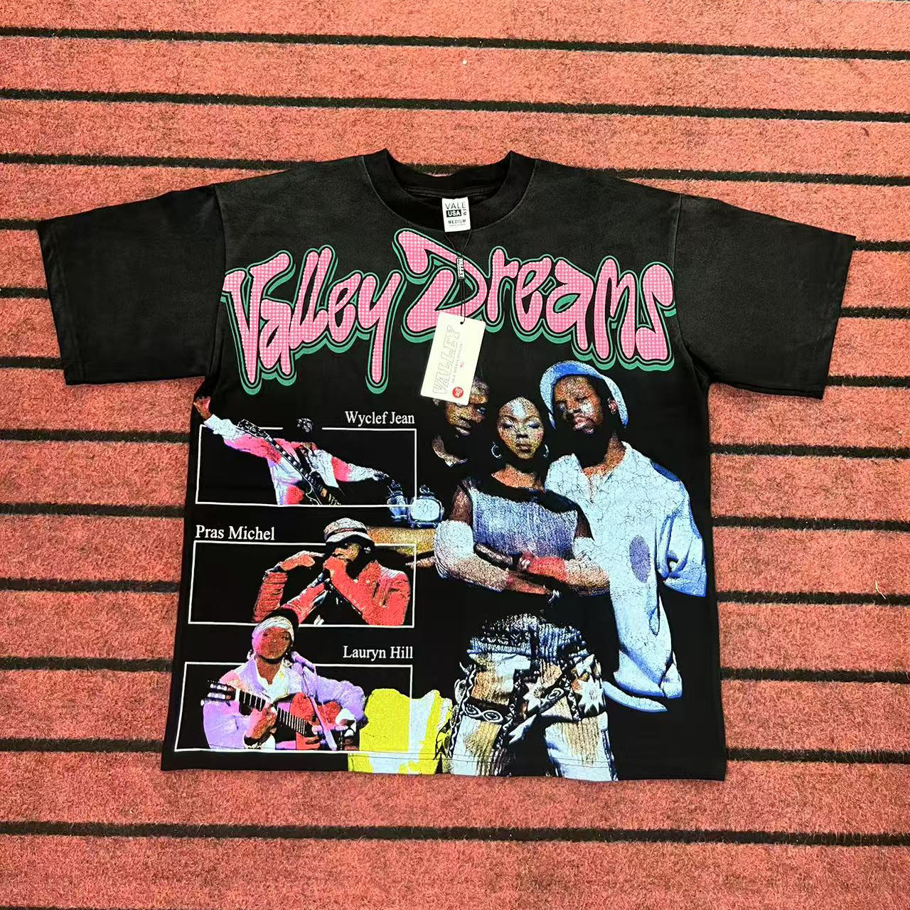 Summer American Gothic Men's T-shirt Funny Monster Graffiti Print Street Hip Hop Cotton Short Sleeve Tee Top Couple Clothing