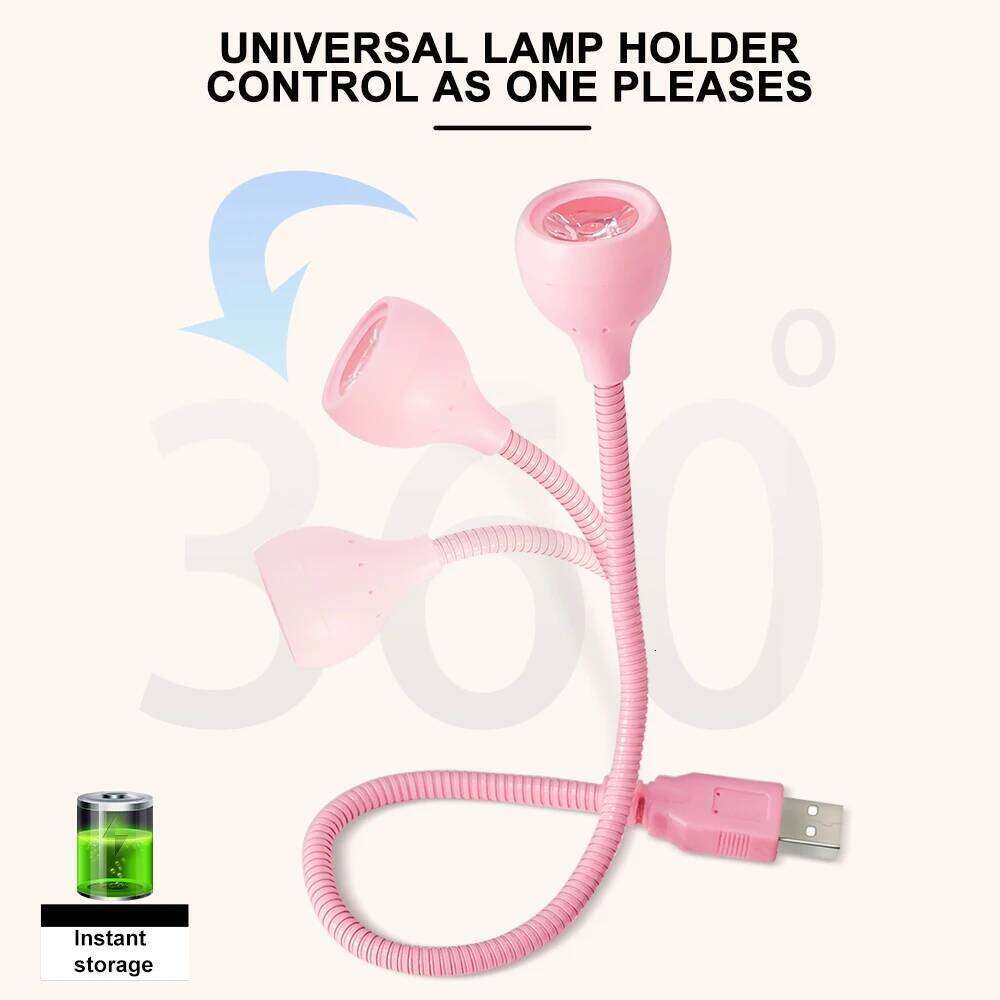 LED Light for Quick Drying UV Gel Nails Polish Mini USB Lamp Portable Flexible Nail Dryer Manicure Salon Tools X250710