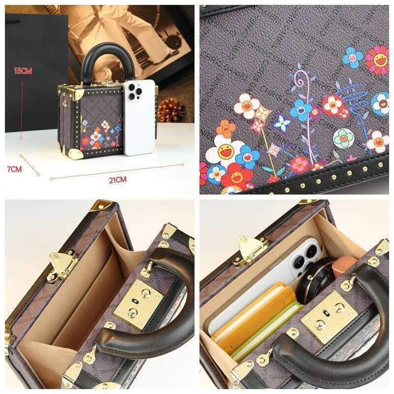 2025 New Elegant Exquisite Printed Box Fashionable Versatile Handbag Doctor Crossbody Bag for Women
