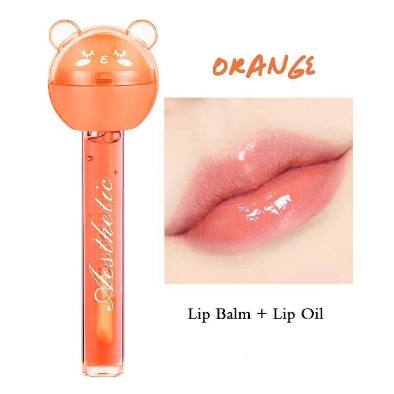 2 In 1 Cute Lolli Gloss Lasting Moisturizing Plumping Plumper Mineral Oil Nutritious Lip Enhancer Liquid Makeup X250710