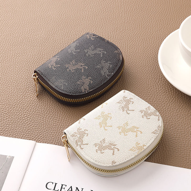 Lanjia Coin Card Convenient Multi Functional ID Holder Unicorn Pattern Series Fashion D E