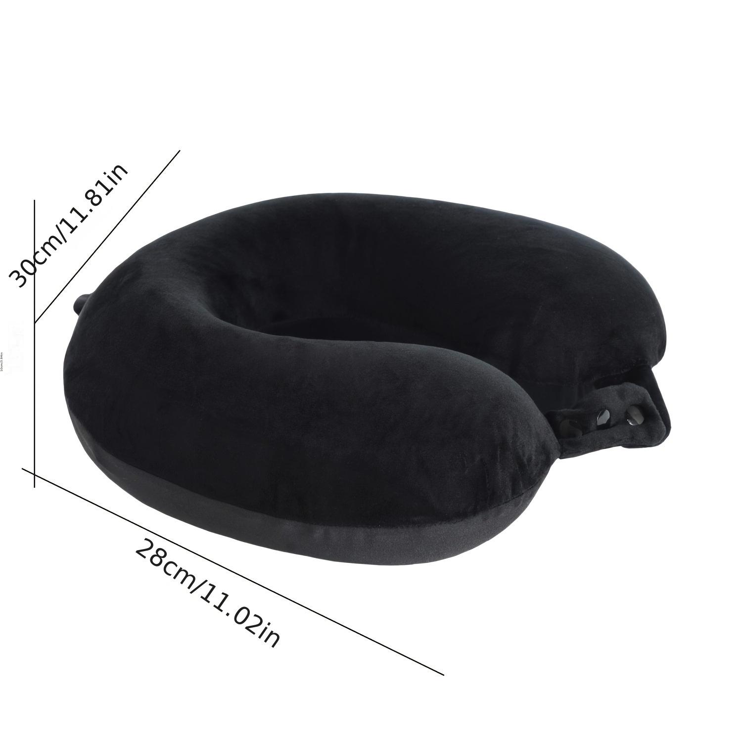 Cervical rod pillow U-Shaped Memory Foam Cervical Pillow for Travel & Office - Velvet Cover with Cotton Core