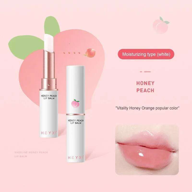 HEYXI Peach Balm Change Lipstick Long-lasting Moisturizing Lip Care 2g X250710