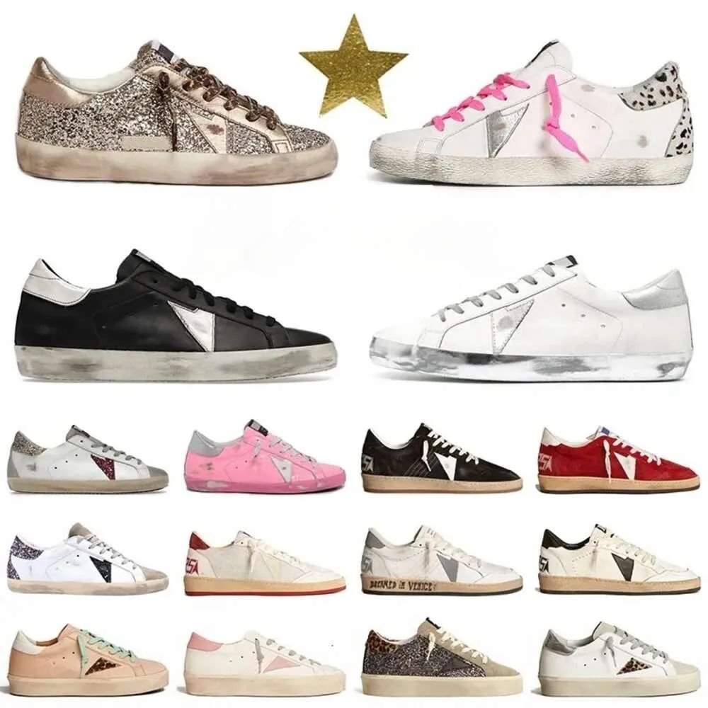 Casual shoes men designer shoes mens shoes designer women running shoes TOP Classic low golden sneakers superstar with box Italy sneakers womens shoe dirty