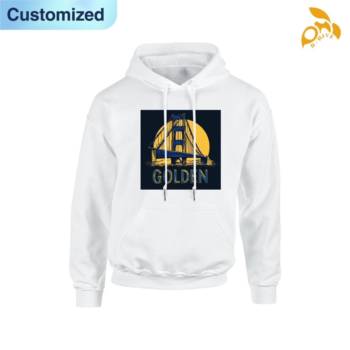 free shipping of customized super fashionable Ladies' polyester cotton hooded pocket sweatshirt is suitable for 260GSM with exquisite patterns fr