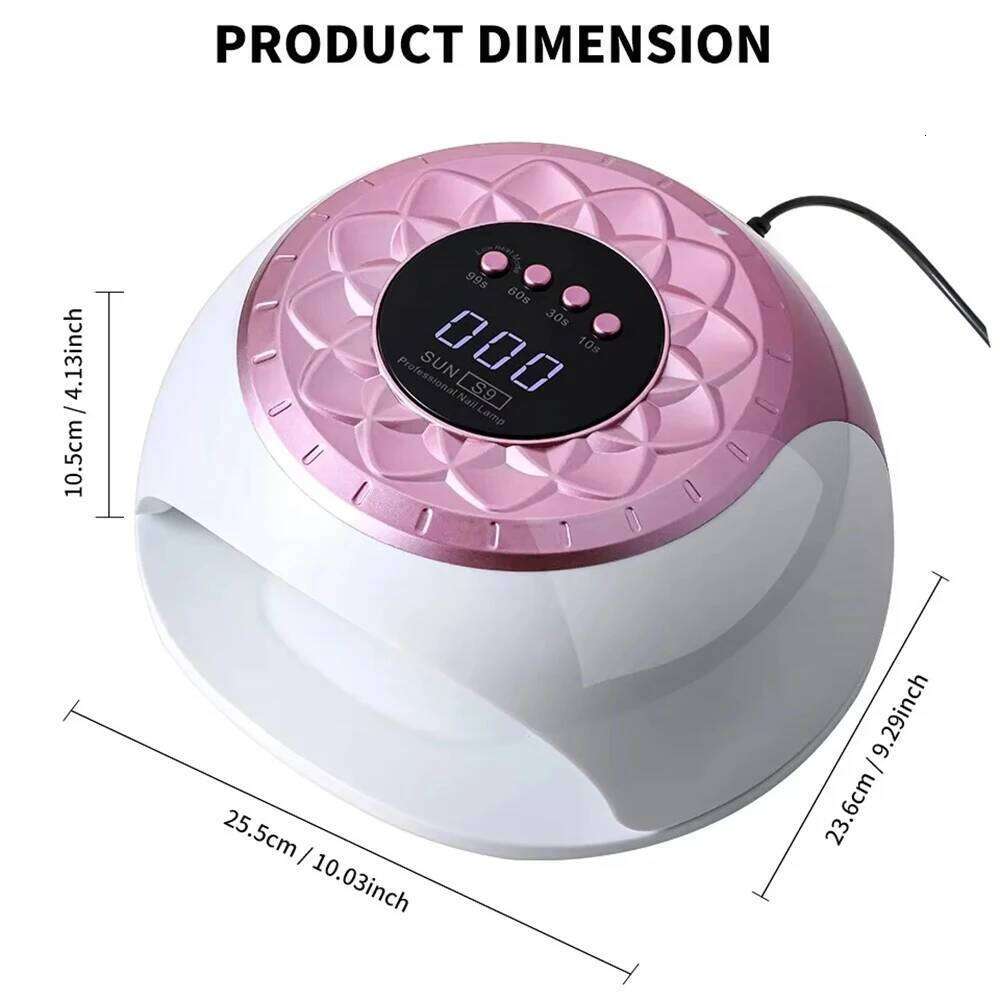 S9 268W LED Drying Professional Nail Art Dryer Light for Nails 57 Beads Fast Curing UV Gel Polish Lamp X250710