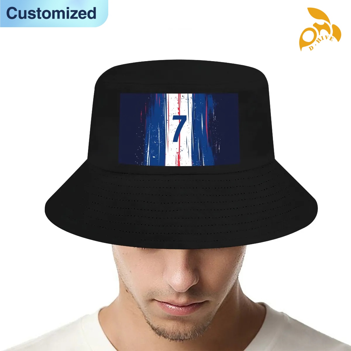 free shipping of customized Adult double-layer fisherman's hat with exquisite patterns from US