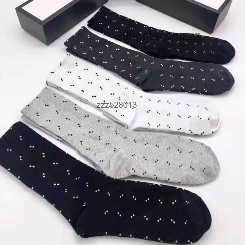 Classic Letter Socks For Men Women Stocking Fashion Ankle Sock Casual Knitted Cotton Candy Color Letters Printed 5 Pairs/Lot Come654