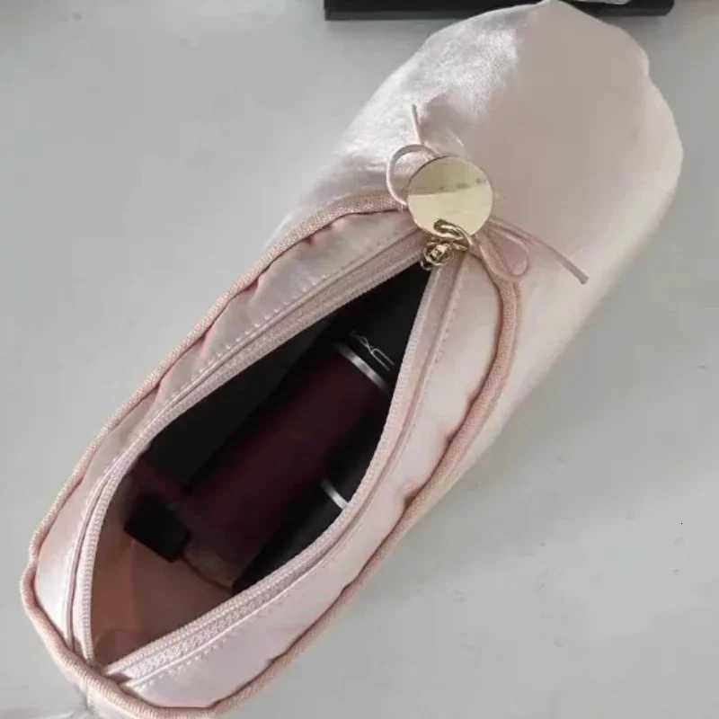 1PC Creative Simulation Pink Ballet Shoes Pen Bag Portable Beautiful Girl Zipper Pencil Case Makeup Bag School Supplies Kid Gift y250709