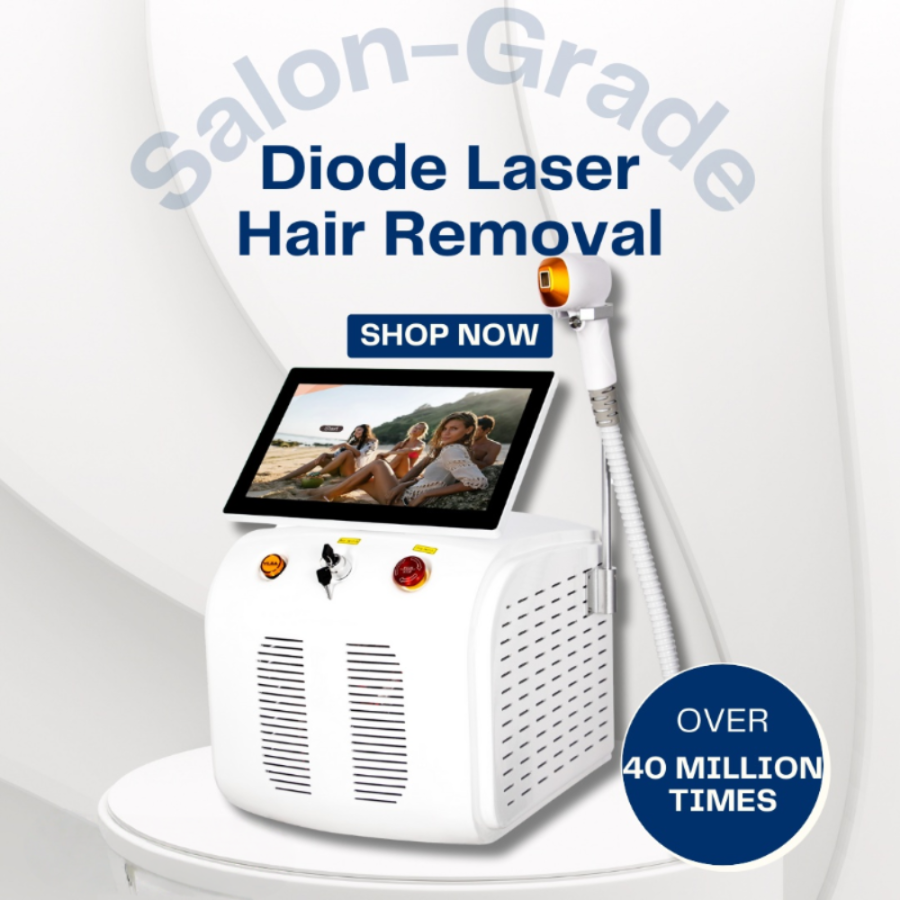 2025 Professional Titanium 3 wavelength Diode Laser Hair Removal Machine Portable 1064nm 755nm 808nm Ice Cooling Painless Suitable for home and beauty