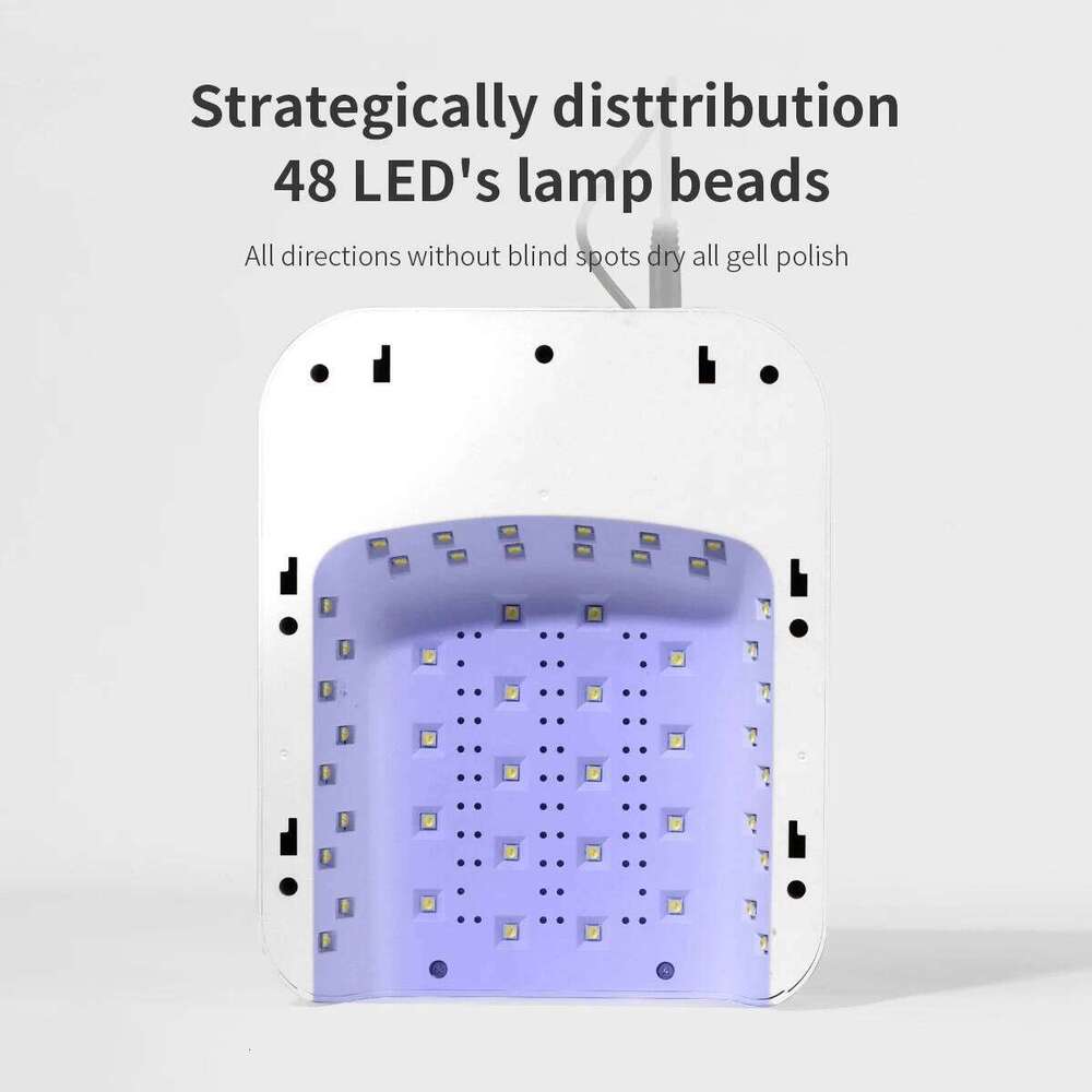 48W LED Lamp for Nails Professional Portable Dryer Fast Curing Gel Nail Polish Auto Sensor UV Light with Handle X250702