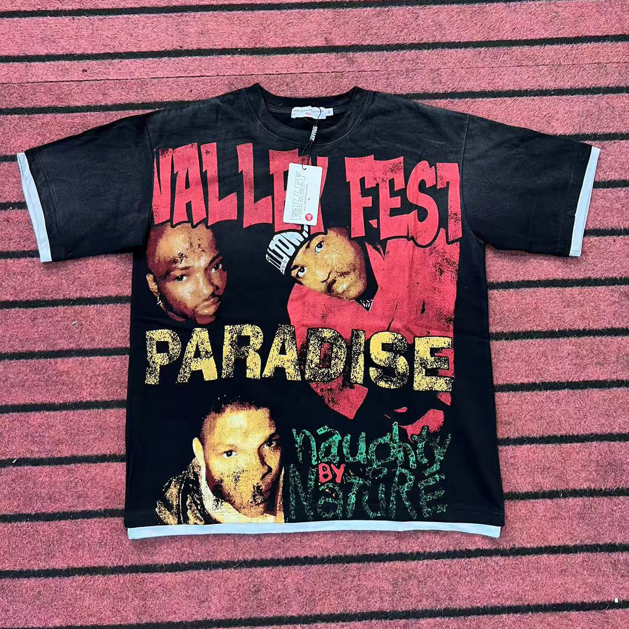 Summer American Gothic Men's T-shirt Funny Monster Graffiti Print Street Hip Hop Cotton Short Sleeve Tee Top Couple Clothing