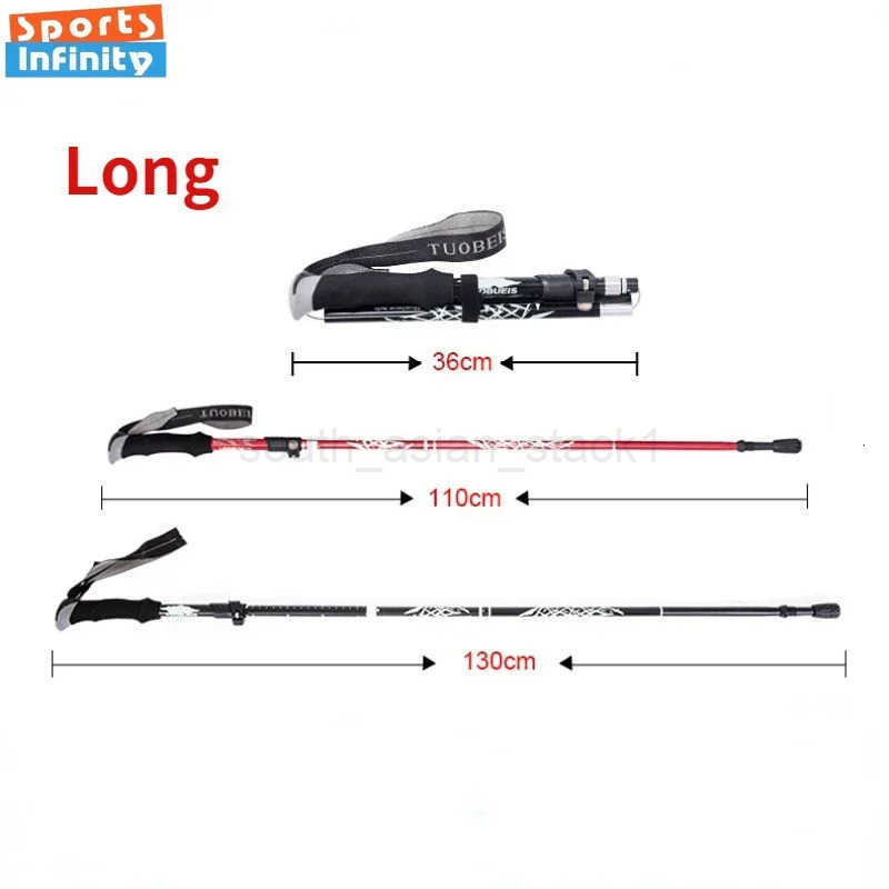 Foldable Trekking Polished Climbing Hiking Stick Telescopic Walking Stick Crutches Walking Cane Outdoor Equipment Self Defense Stick Z250710