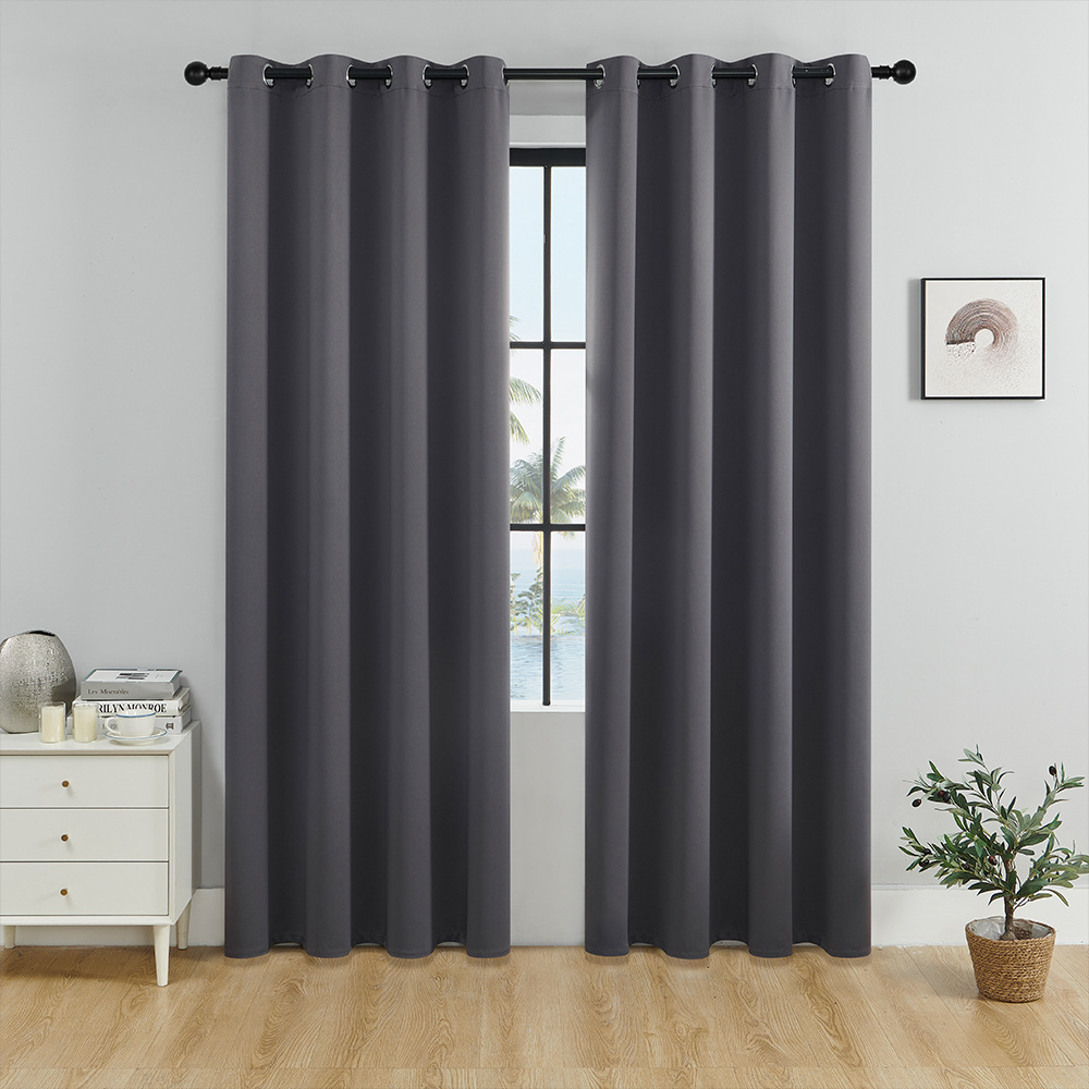 YL-36617 Shaoxing finished curtain full light-proof sunscreen high-precision foreign trade curtains wholesale