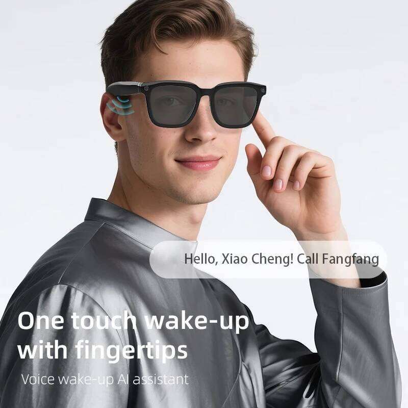 Designer well-known brand AI shooting intelligent office voice assistant video recognition object ENC noise reduction sunglasses