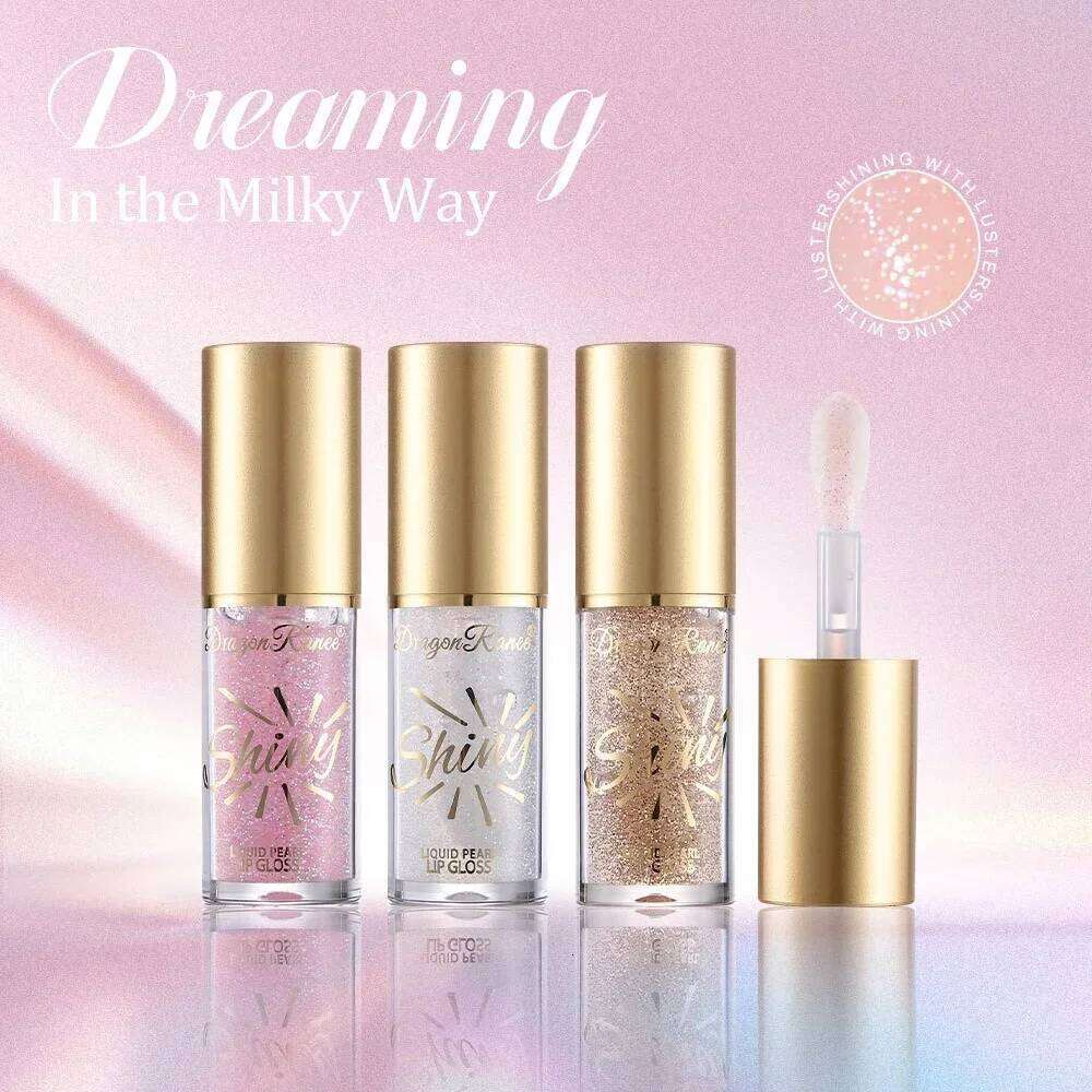 Mirror Pearl Gloss Set Moisturizing Oil Glaze with Fine Shimmering Glitter for Smooth Shiny K-Beauty Lip Care X250710