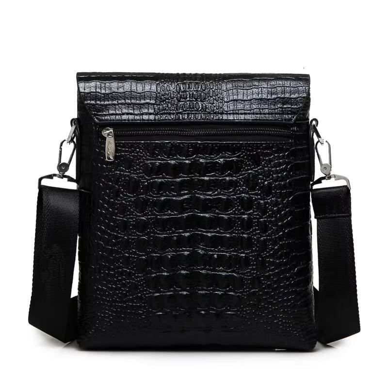 Luxury Brand Messenger Leather Business Alligator Shoulder Male Casual Satchel Crocodile Grain Crossbody Bag For Men ddmynov
