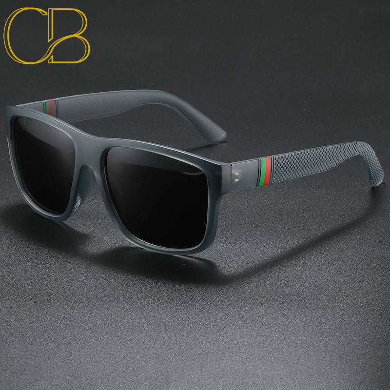 CB Square Polarized Sunglasses Men Women Retro Driving Fishing Sun Glasses UV400 Eyewear Vintage