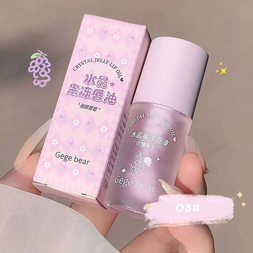Gege Bear Crystal Jelly Fruit Lip Oil Peach Grape Avacado Hydrating Moisturizing Nourishing And Lightening Lips Line X250710