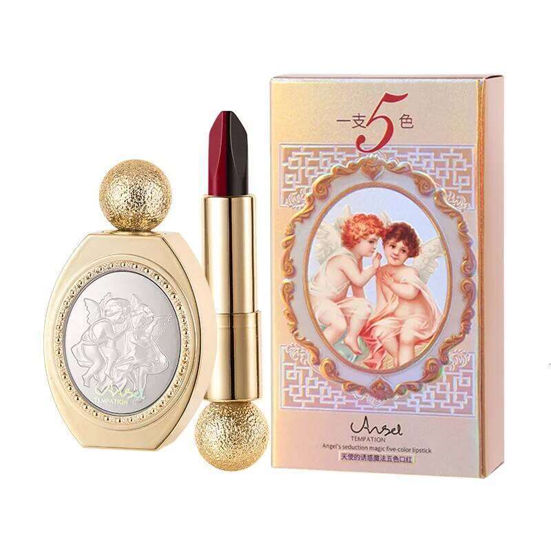 5 in 1 Oriental ical Beauty Lipstick Matte Pigmented Waterproof Lasting Lip Makeup Silky touch Charming Cosmetics X250710