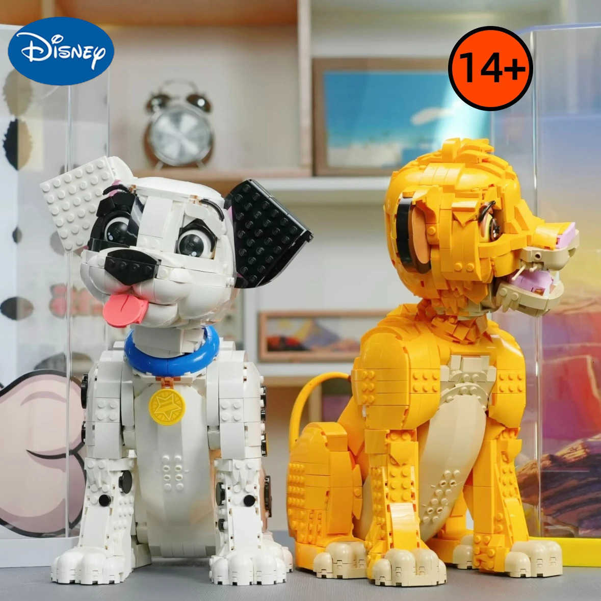 Disney MINISO Disney Animal 43269 43247 21349 Set 101 Dog Cat Lion Building Blocks Bricks Toy Cute Pets Christmas Birthday Gifts W250710